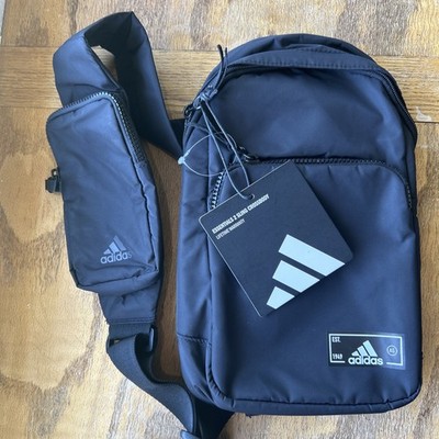 adidas capital ii laptop sling backpack Essentials Crossbody Athletic Bag with Phone Pocket : Clothing, Shoes & Jewelry youre going to need your gym clothes adidas Amplifier Bungee Backpack, Black