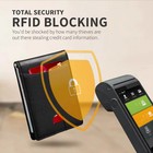Men's Black tactical magnetic wallet RFID Blocking card holder Slim Rfid Leather