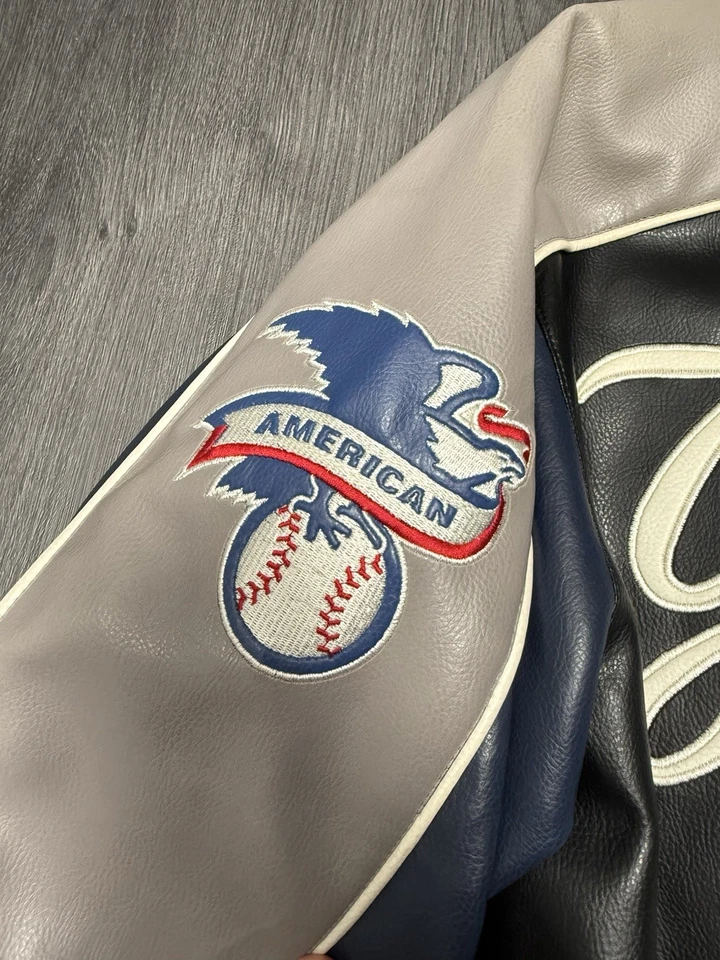 VTG G-III Sports Carl Banks MLB NY Yankees Leather Bomber Jacket Men’s Medium - Image 2 of 4