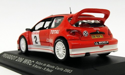Altaya 1/43 Scale AL01419B - Peugeot 206 WRC - Monte Carlo Rally 2003 - Imagen 2 de 4