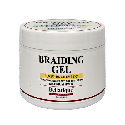 BELLATIQUE Edge, Braid & Loc Gel - Maxmum Hold (8.8oz/250g)
