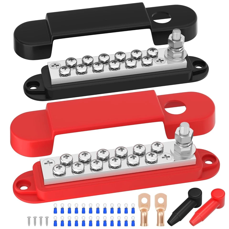 48V DC Power Distribution Block with 24 Contacts for Boats and Automotive Use - Image 3 of 4