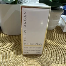 Active Argan 24k Revitalize Stem Cell Eye Cream 0.5 Fl oz NIP Sealed