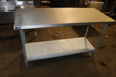 Elkay Food Service 60'' X 24'' Deluxe 18 Gauge All Stainless Steel Work Table