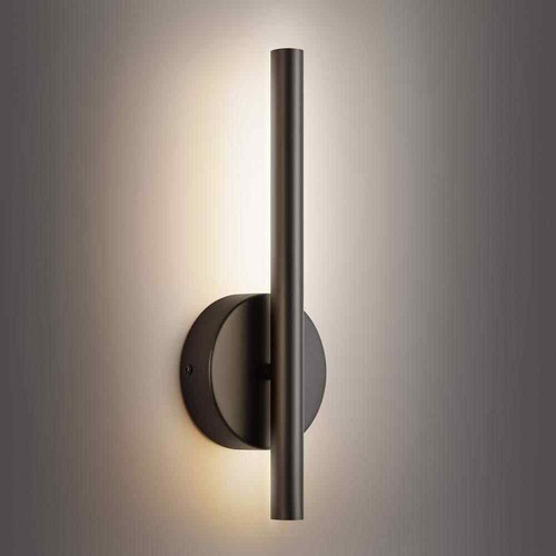 RRTYO Breshay 13.7 in. 1-Light Black Modern Light Wall Sconce with Light Bar - 第 5/11 張圖片