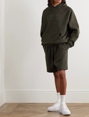 fear of god off black hoodie