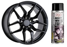 Alloy Wheel Restoration Spray Paint SATIN BLACK Metallic (BK2) 400ml Motorbike K