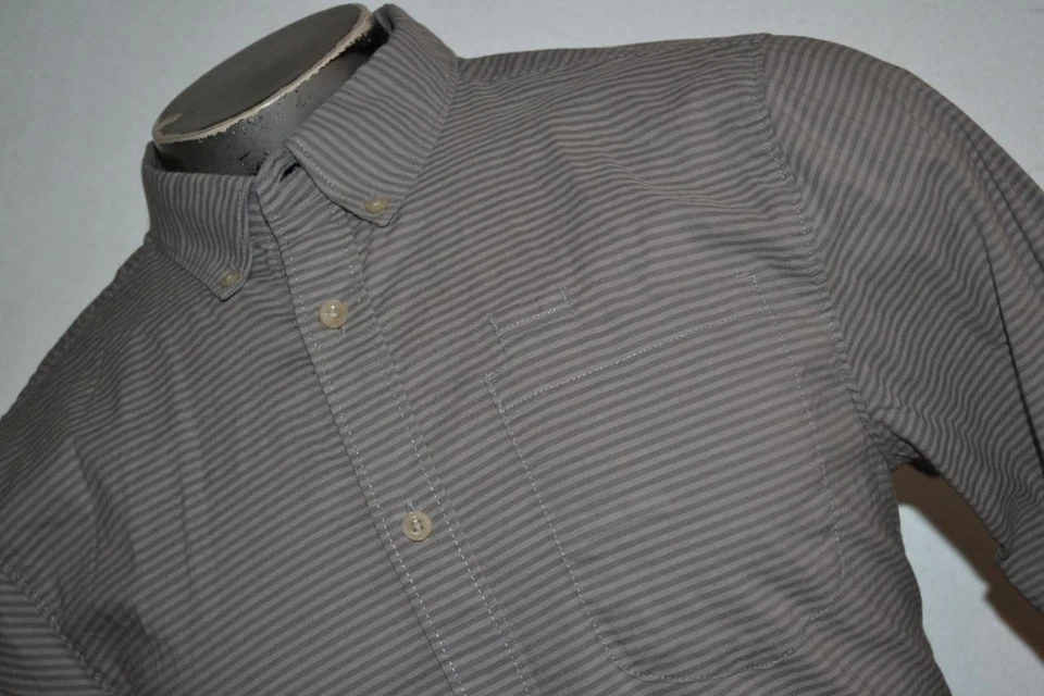 32400-a The North Face Button Up Shirt Size Medium Gray Cotton Blend Mens - Image 2 of 4