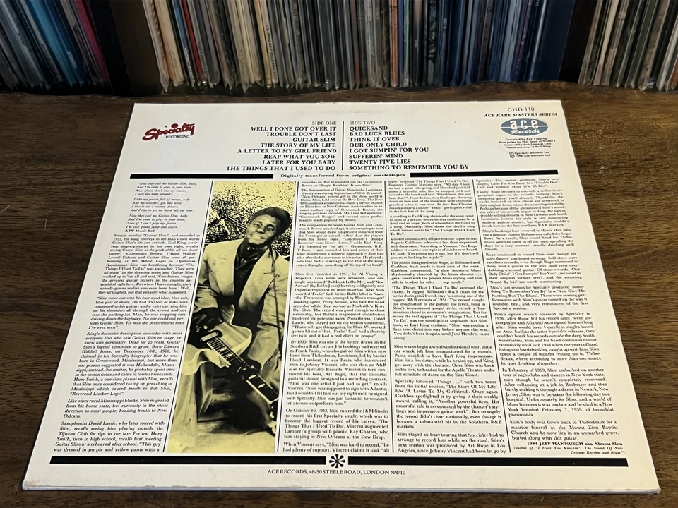 Eddie "Guitar Slim" Jones - The Things That I Used To Do (LP, Comp, Mono) (Very - Image 2 of 4
