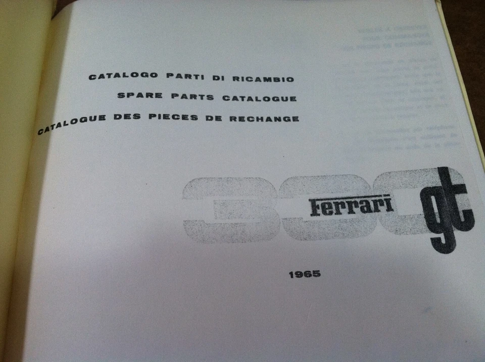 Catálogo de repuestos Ferrari 330 GT 1965 Foto 2 de 4