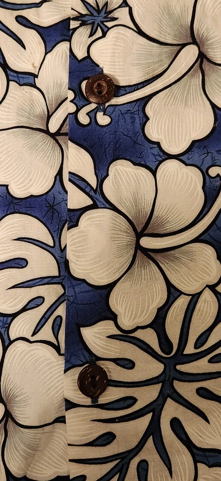 Camisa HAWAIIAN TOGS Niños Hawaiana Estampada Toda Talla LG Hibisco HECHA EN HAWAII Foto 4 de 4