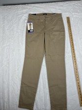 Chaps Women's Slim Fit Stretch Trouser Pants Khaki Size 4