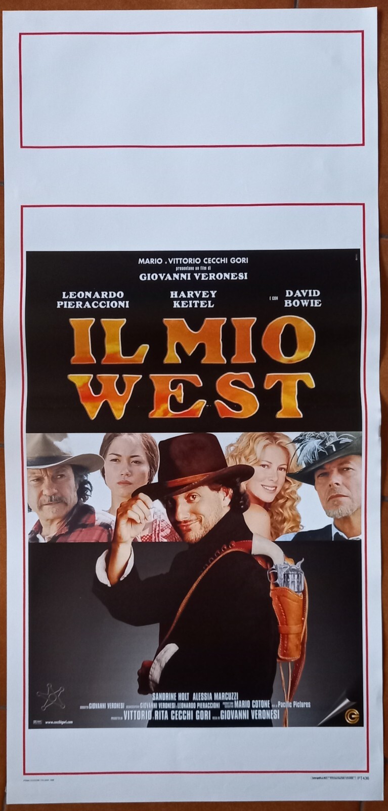 Locandina originale film Il mio West (1998) - Regia di Giovanni Veronesi
