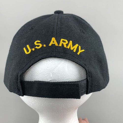 Sombrero ajustable negro bordado de artillería de defensa aérea del ejército de Estados Unidos para August Sport - Imagen 2 de 9