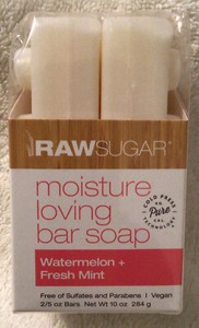 raw sugar watermelon mint soap