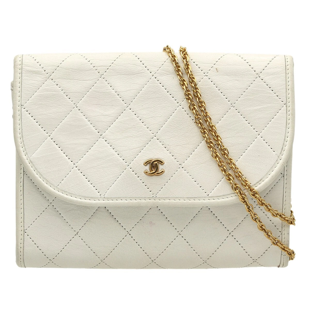 Chanel Quilted Lambskin Leather Crossbody Shoulder Bag