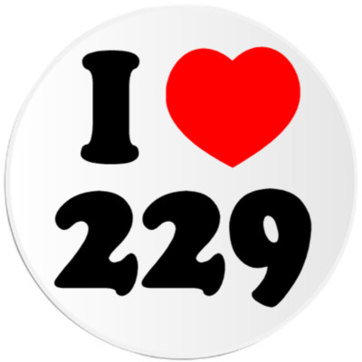 I Love 229 - 25 Pack Circle Stickers 3 Inch - Area Code Albany Georgia ...