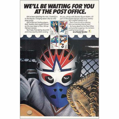 1984 US Postal Service: Olympic Hockey Vintage Print Ad  eBay