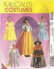 MCCALLS COSTUMES 2856 GIRL'S SIZE 2-4 STORYBOOK CHARACTERS SEWING PATTERN 2000
