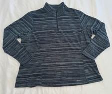 Women  s Eddie Bauer Long Sleeve Fleece Quarter Zip Size 2XL