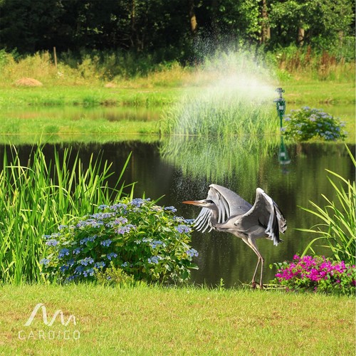 Reiherscheck Gardigo Wasserstrahl Tiervertreiber Solar Katzenschreck Abwehr - Bild 6 von 8