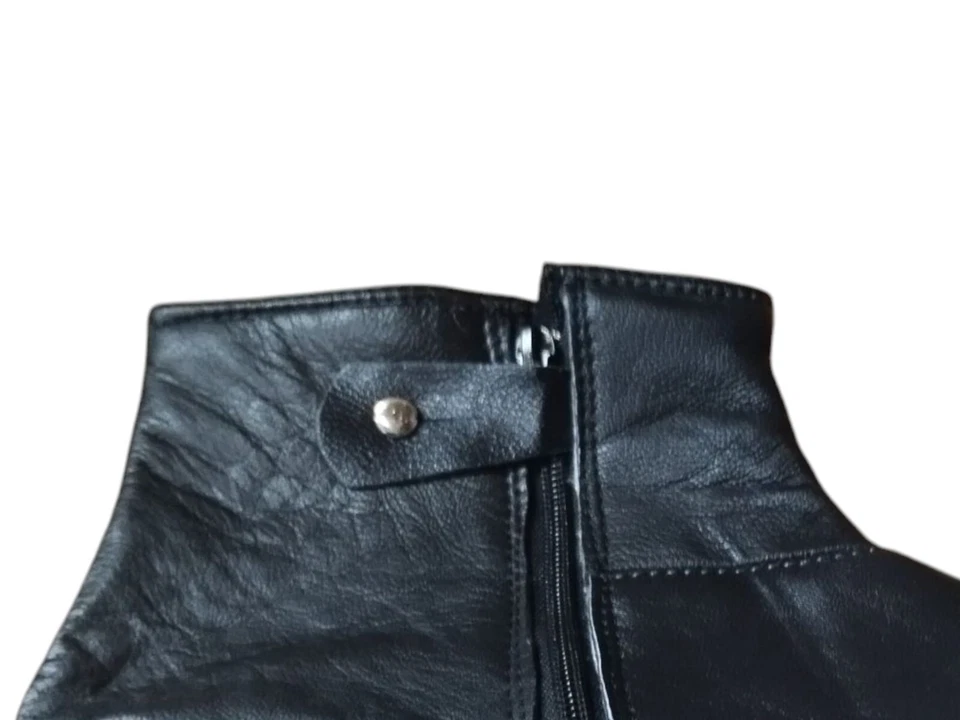 1 pair of Unisex 100% Leather Socks Zipper Muslim Prayer Islamic Mosque Khuff - Image 4 of 4