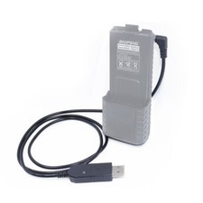 3800mAh Battery 2.5mm USB Charger Cable For BaoFeng UV-5R UV-82 UV-S9 PLUS Radio