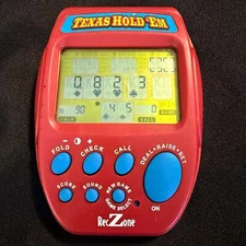 Vintage RecZone Texas Hold Em Handheld Electronic Poker Game