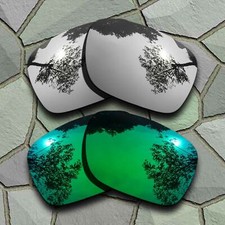 US Silver Jade Green Lenses Replacement For-Oakley Holbrook Mix Polarized