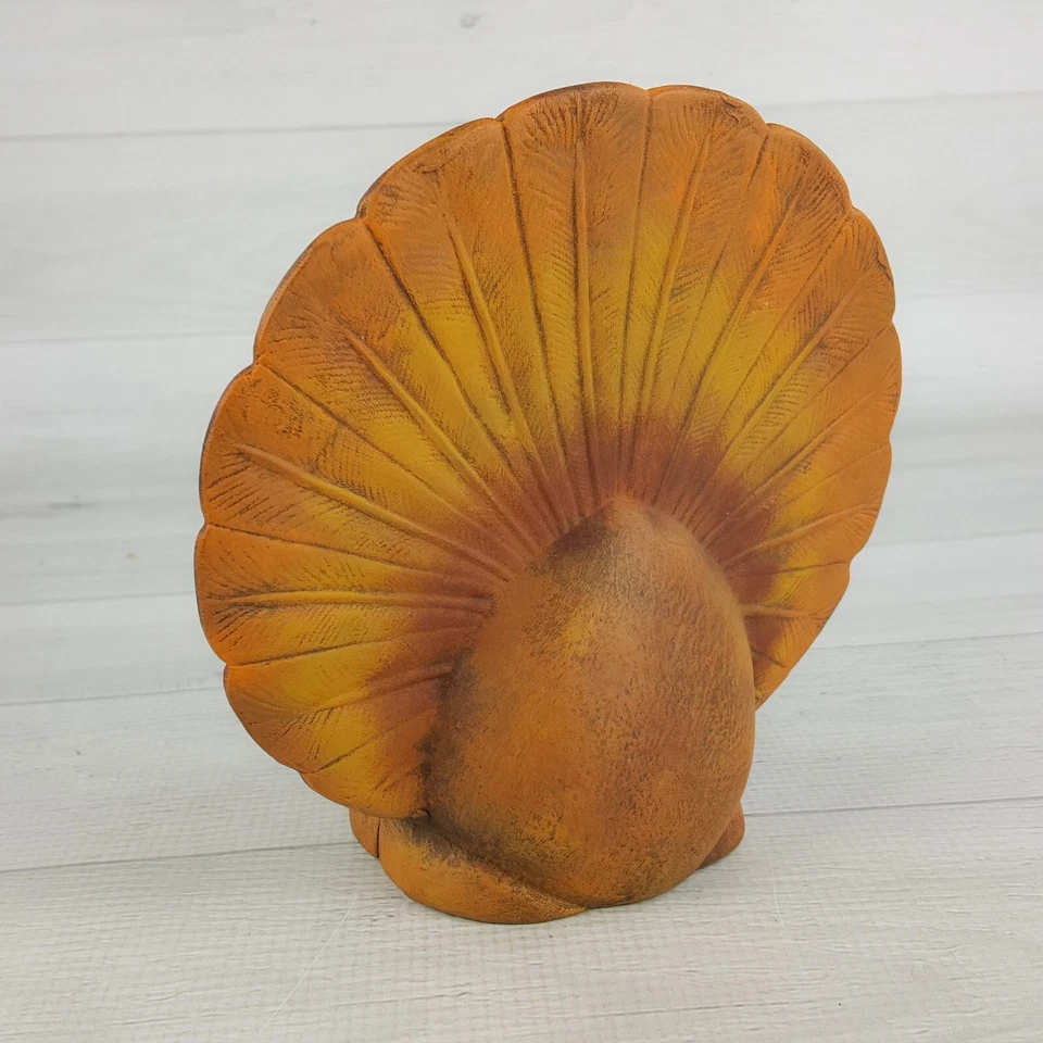 Servilletero Cerámico Pavo Peregrino Vintage 6" Decoración Acción de Gracias Pintado a Mano Foto 3 de 4