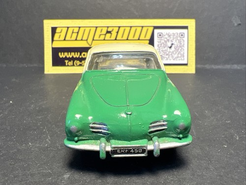 1960-64 Dinky Toys 187 VOLKSWAGEN KARMANN GHIA COUPE -Green/Cream - Original Box - Picture 8 of 19