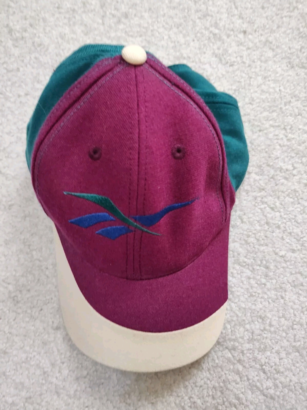Vintage Reebok Snapback Hat - Two Color & Two Color Bill