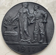 1917 Germany Heimatbank District Association Iron Medal