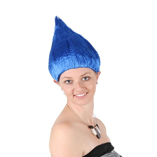 Colourful Cartoon Cosplay Troll Style Flame Wigs Soft Hair Wigs Festival - Picture 4 of 13
