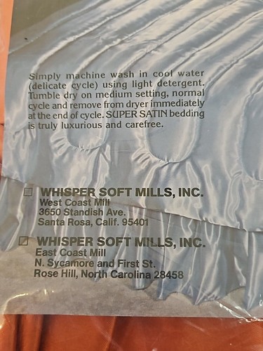 NIP~ Vintage Whisper Soft Mills Super Satin Pillow Sham - Picture 3 of 5