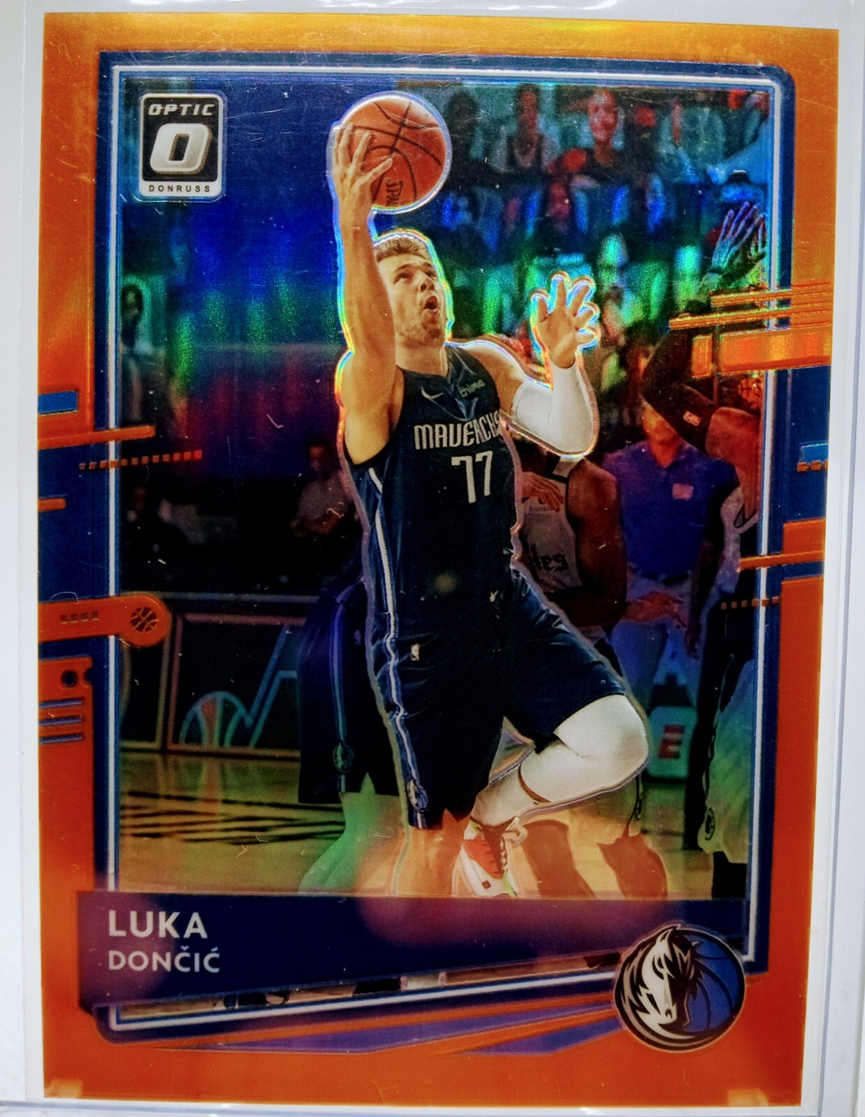 2020-21 Donruss Optic Orange Prizm #86 Luka Doncic Dallas Mavericks /199