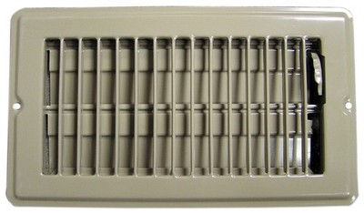 American Motorhome RV 5th Wheel Floor Vent, Brown, 4" x 8" 013-626