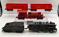 Vtg MARX Steam Train Set, Locomotive 490 Gondola Cars, serviced and Tested