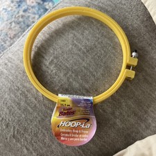 Susan Bates Hoop-La Plastic Embroidery Hoop 6" 077216002036 Coats Clark Yellow