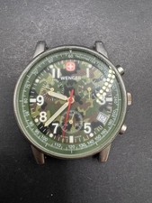 Reloj Wenger Vintage Militar Suizo Cronógrafo 536.0766 Camuflaje Dial 35MM