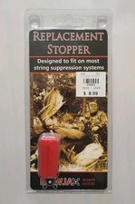 BowJax Replacement Stopper Fits 3/8" Rod Red Soft Polymer String Suppressor Arch