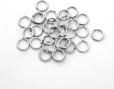 30pcs Split Rings 8mm Stainless Steel Small Key Chain Mini Keychain Rings Spl...