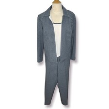 80s Vintage Three Piece Pants Suit Perceptions Coastal Grandma Coord Set