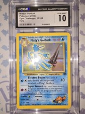 Pokemon Misty's Golduck 12/132 Gym Challenge Holo CGC 10 GemMint WOTC Vintage