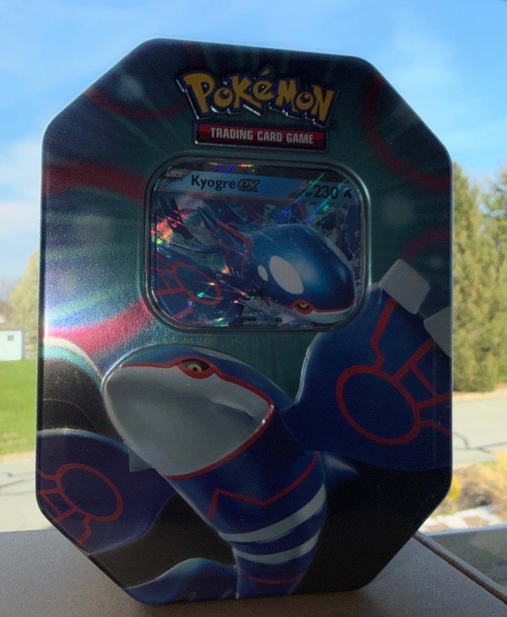 pokmon trading card game azure legends tin kyogre ex You also get a handful of Pokmon TCG booster packs with more cards to find inside Pokemon TCG: Azure Legends Tin