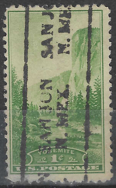 NEW MEXICO PRECANCELS, 1c NATIONAL PARK, SAN JON, TYPE 701
