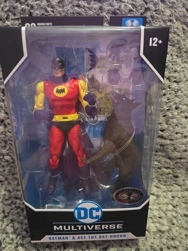McFarlane Toys DC Multiverse Batman & Ace the Bat-Hound Silver Age Platinum NEW