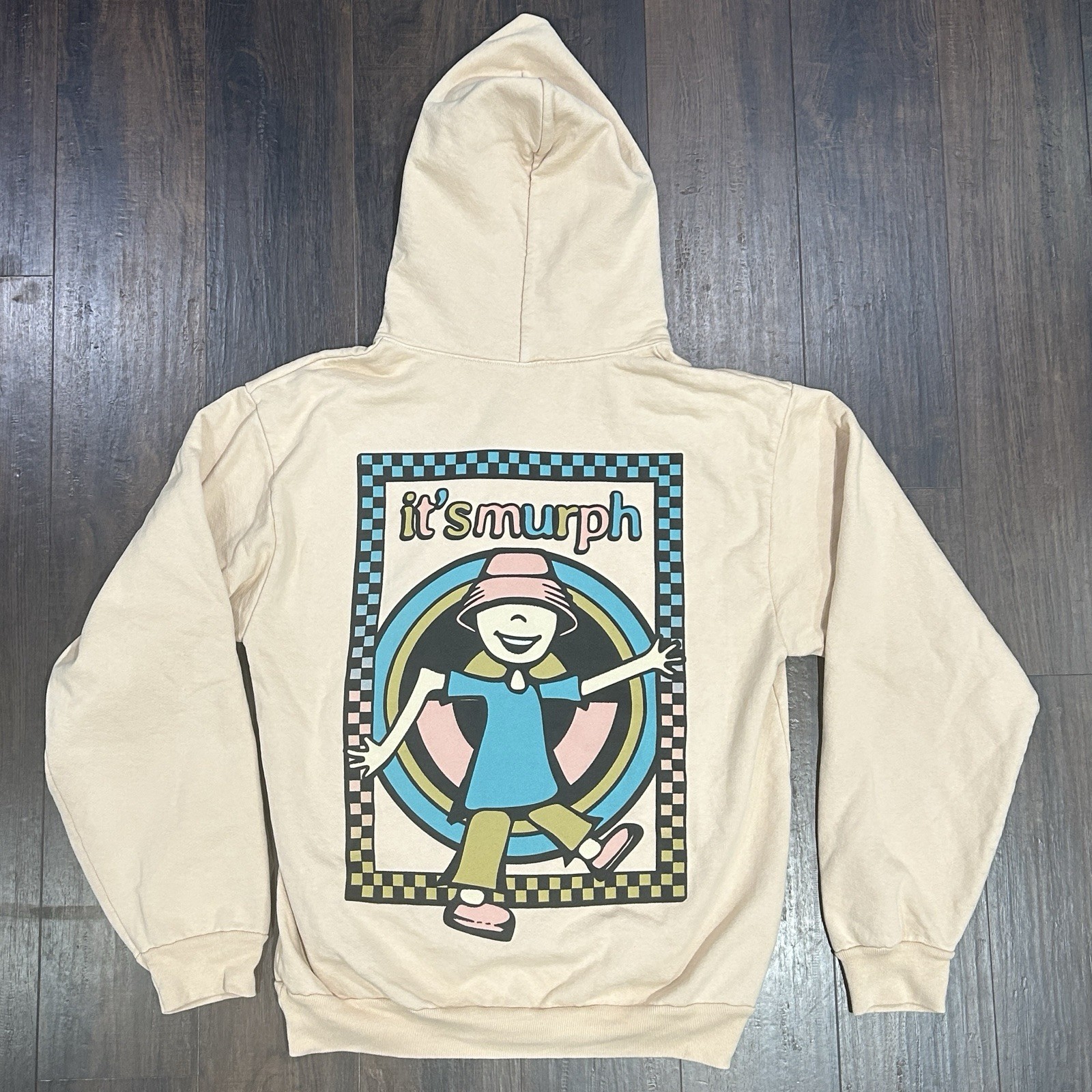 La Apparel 14oz Medium Beige Hoodie - Rare Insomniac EDC DJ