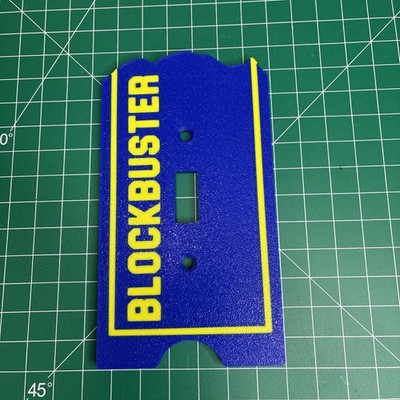 Blockbuster Video Light Switch Cover Plate Logo Theater Room Decoration