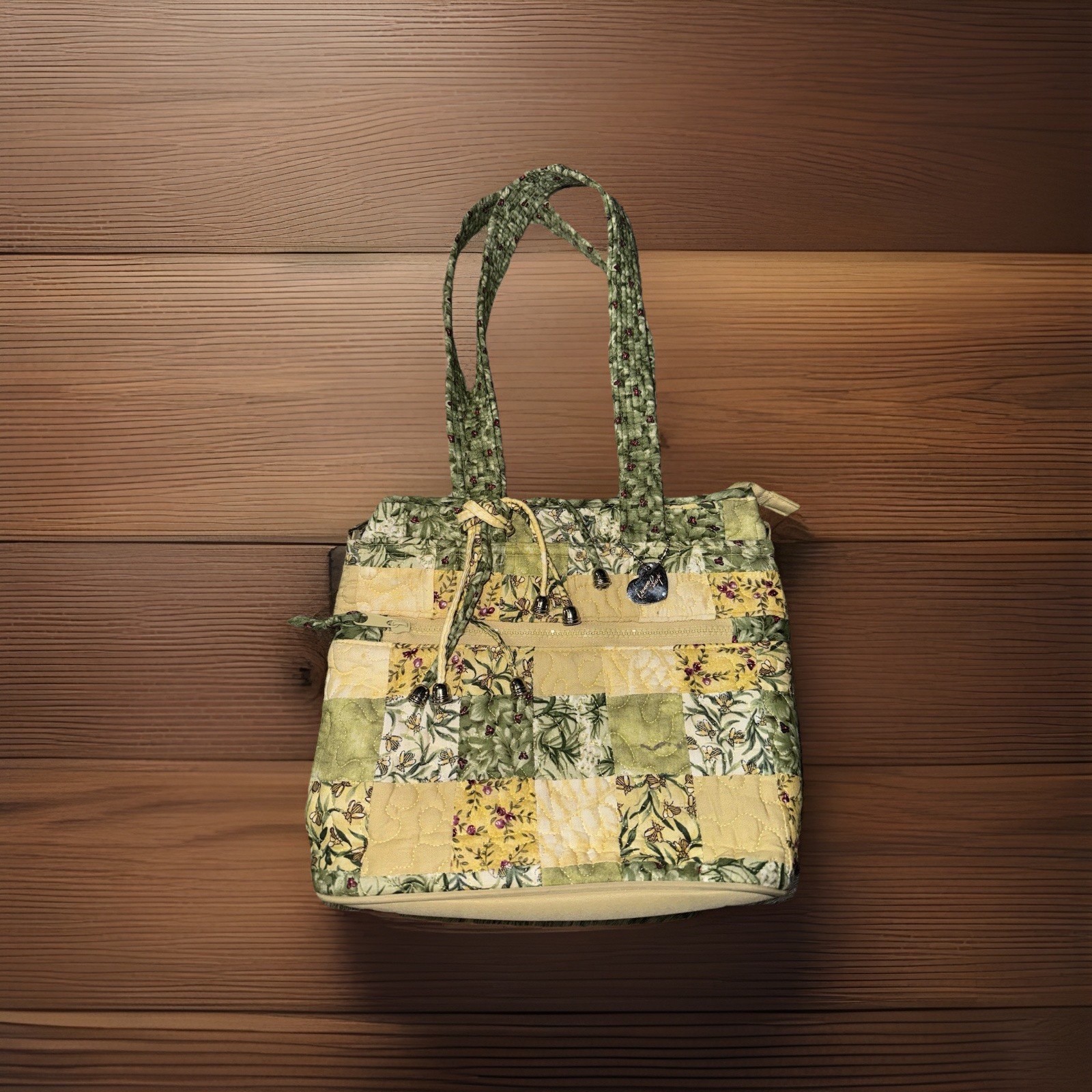 Donna Sharp Patchwork Quilted Messenger Shoulder … - image 2